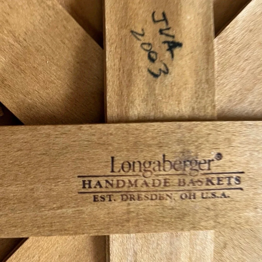 Vintage‎ Longaberger Handwoven Baskets Set of 2